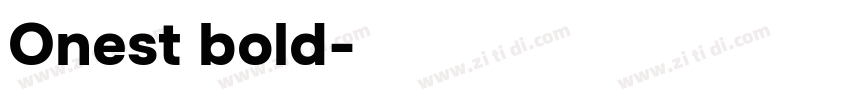 Onest bold字体转换